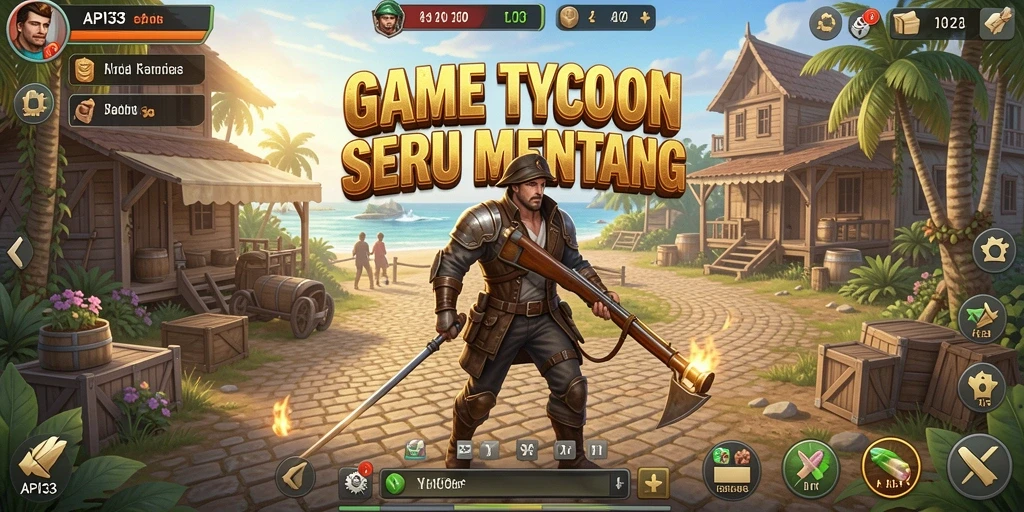 Tangkapan layar gameplay API33 menampilkan strategi Tycoon yang mengasyikkan.