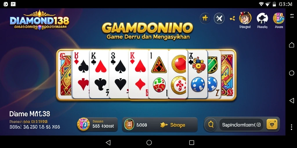 Gameplay seru DIAMOND138 dalam permainan Domino.