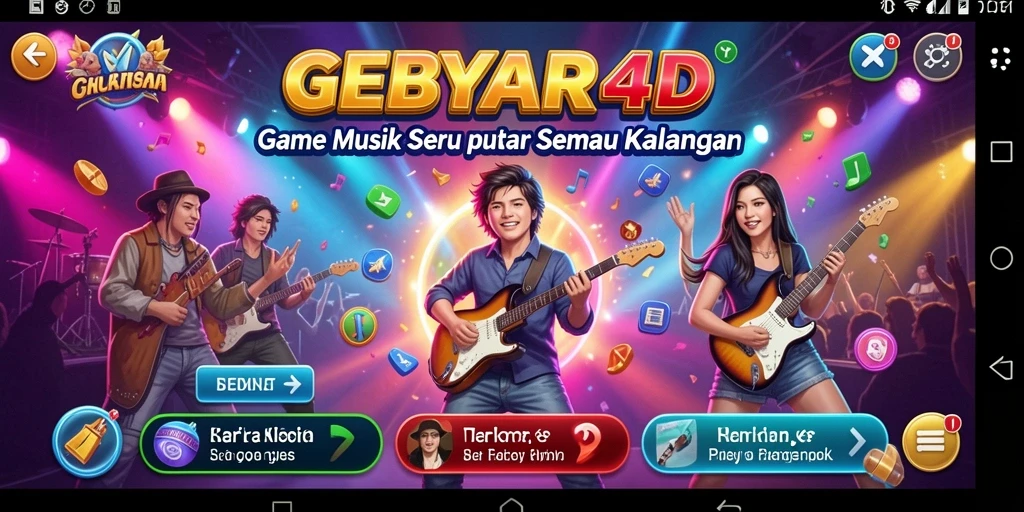 Screenshot GEBYAR4D yang menampilkan gameplay yang seru dan interaktif.