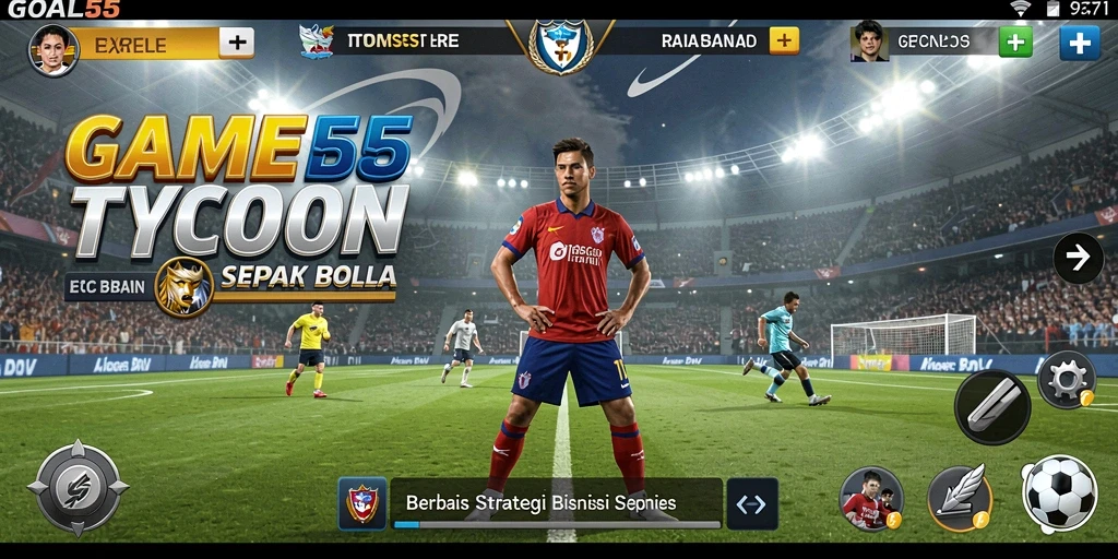 Tampilan gameplay Tycoon yang menarik di GOAL55.