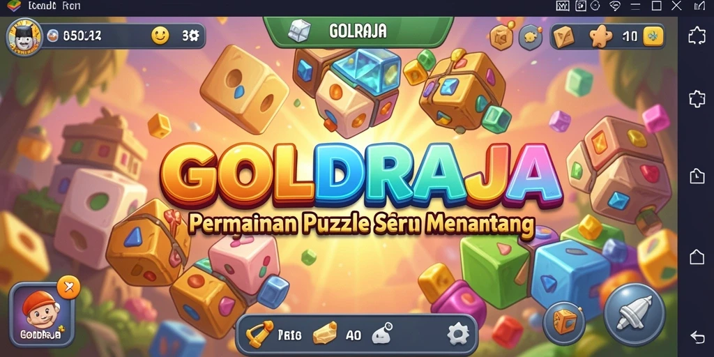 Tangkapan layar dari gameplay menantang di GOLDRAJA.