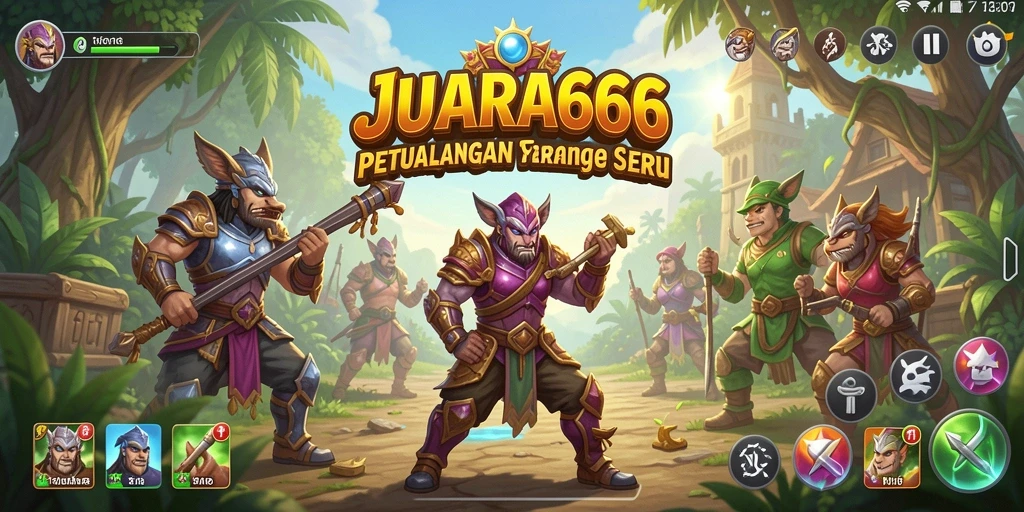 Tampilan gameplay menarik dari petualangan di JUARA666.