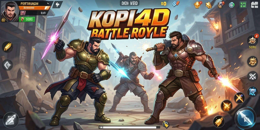 Tangkapan layar gameplay seru KOPI4D di medan pertempuran.