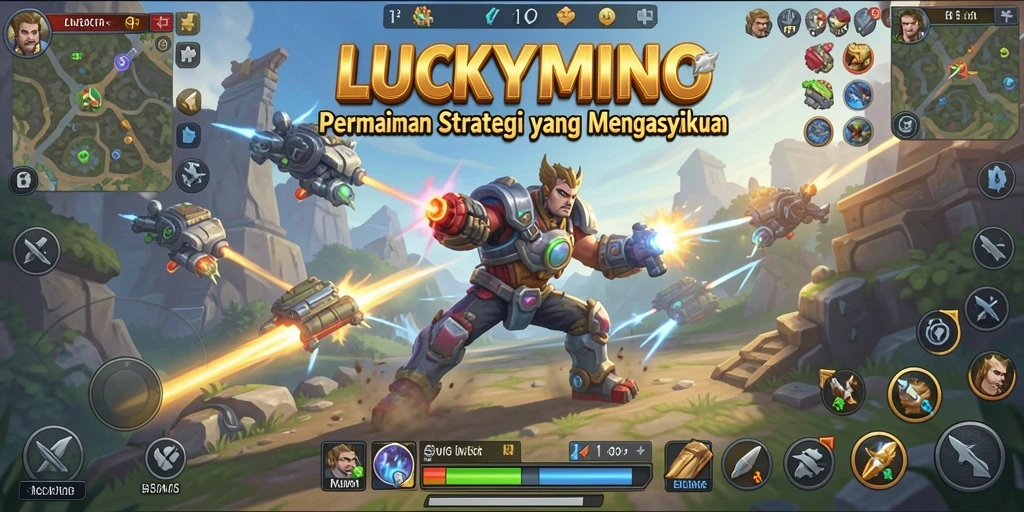 Tampilan menarik dari gameplay <strong>LUCKYMINO</strong> yang menghadirkan strategi seru.