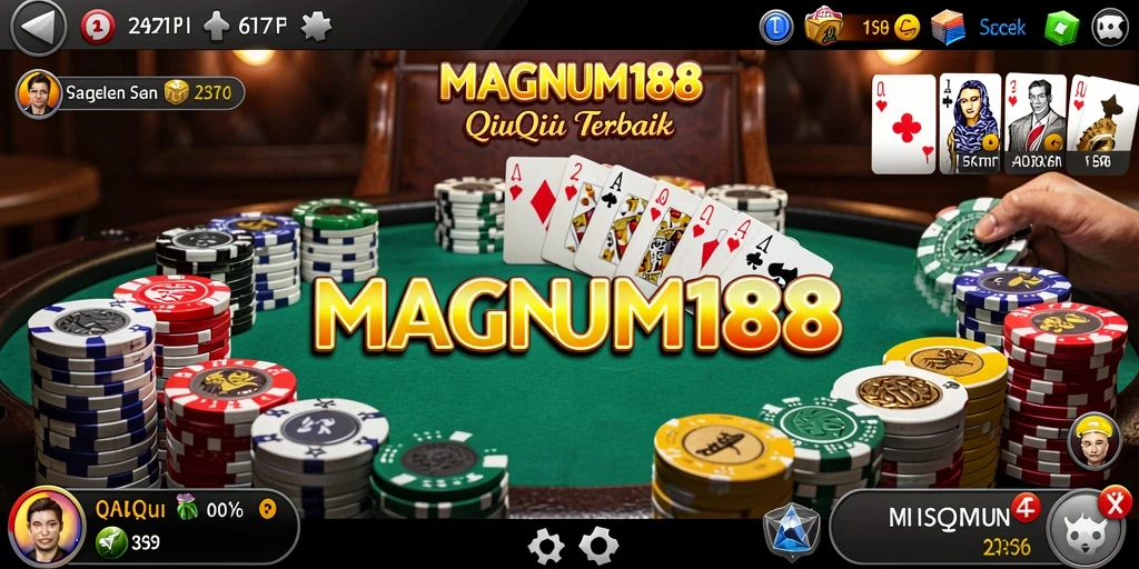 Tampilan gameplay QiuQiu yang mendebarkan di MAGNUM188.