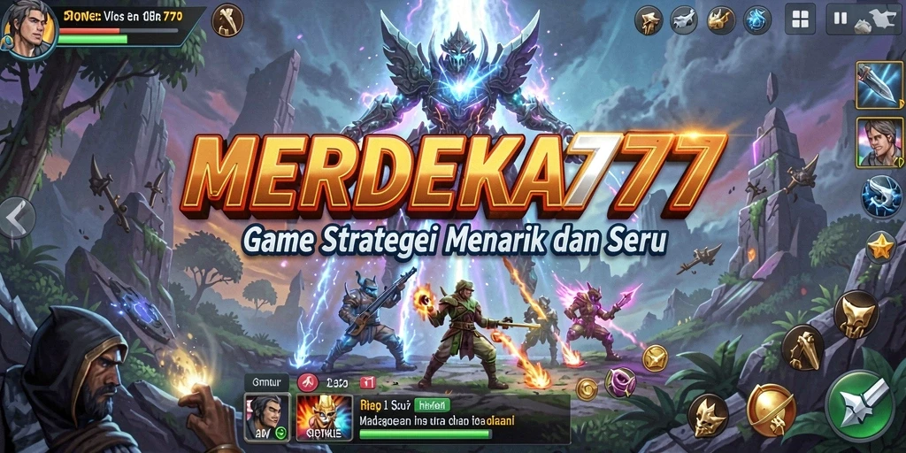 Gameplay seru dari MERDEKA777 yang menantang strategi pemain.