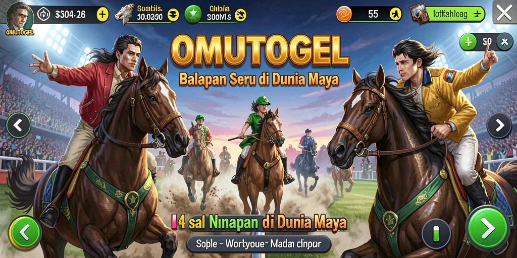 Tampilan gameplay balapan yang mendebarkan di OMUTOGEL.