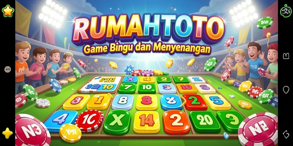Tampilan gameplay RUMAHTOTO yang menarik dan penuh warna.