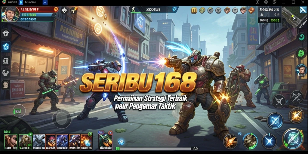 Tangkapan layar SERIBU168 menunjukkan pertempuran strategi yang mendebarkan.