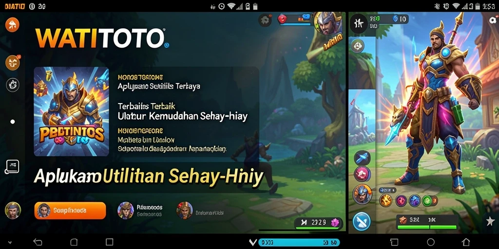 Screenshot utama WATITOTO menampilkan antarmuka yang user-friendly.